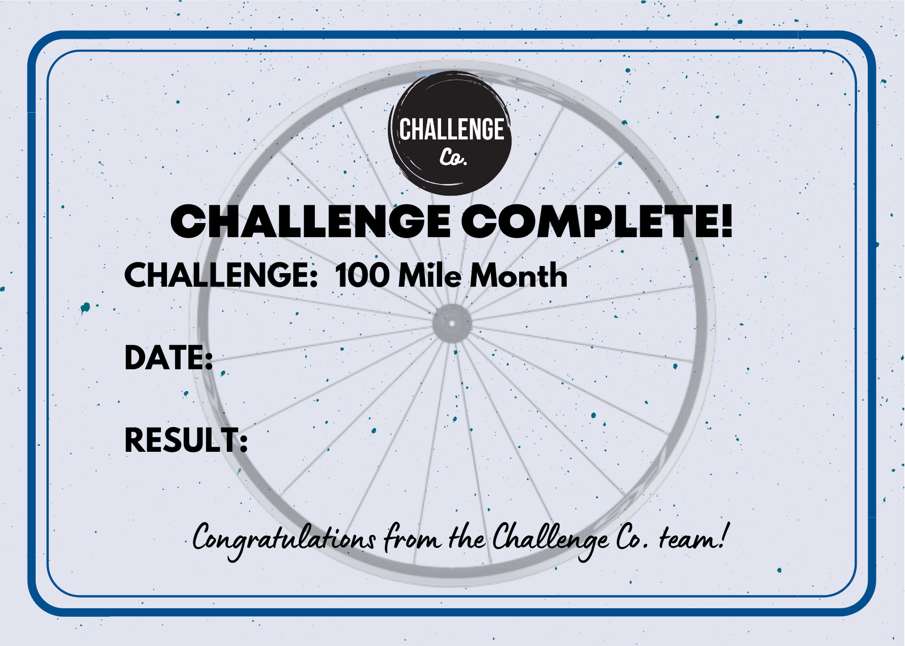 100 Mile Month December 2020 Challenge Co.
