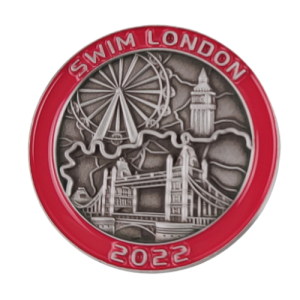 swim London challenge coin